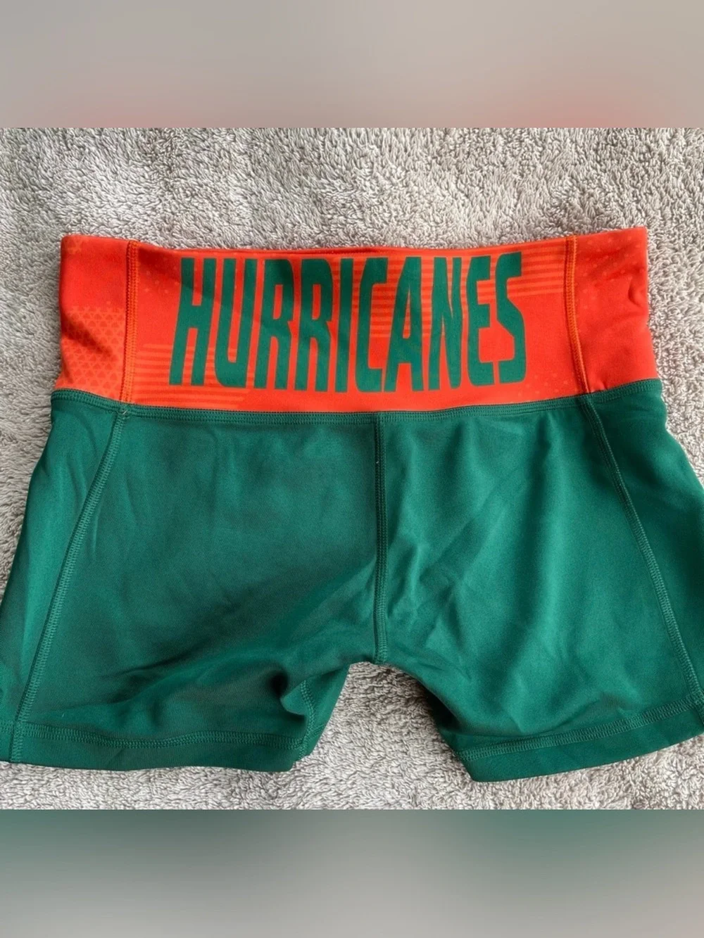 Miami Hurricanes - Adidas - Spandex Shorts - Medium - Green